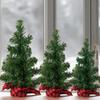Seasonal Holiday Checkered Christmas Tree Ornament with Multiple Sizes 20cm 30cm & 40cm for Home and Office Decor