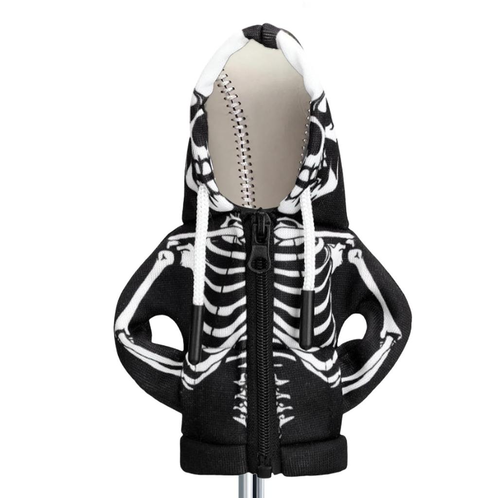 Car Shift Cover,Skull Hoodie for Gear Shift,SUV Gear Lever Knob Hoodie Skull Design |