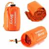 Multi-pack emergency sleeping bags, orange, drawstring bag, portable, suitable for outdoor camping