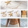 Boho Sexy Fashion Layered Tassel Starfish Waist Belly Chain For Womem Beach Sea Conch Shell Pearl Belt Chains Bikini Jewelry