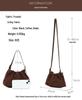 New Arrival Suede Cloud Pleated Shoulder & Crossbody Bag - Fashionable & Versatile for Autumn/Winter