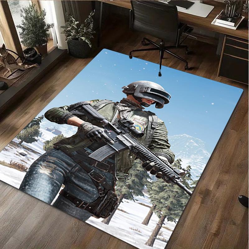1Pc pnbg Print Rug - Computer Chair Area Rug home decoration Carpet For Living Room Bedroom Flooring Mat