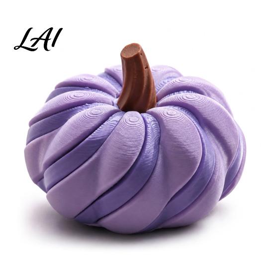 Creative Spiral Pumpkin Figurine 3D Printed Fidget Toy Decompression Hand Spinner Toy for Anxiety Sensory Desk Stress Relief And Halloween