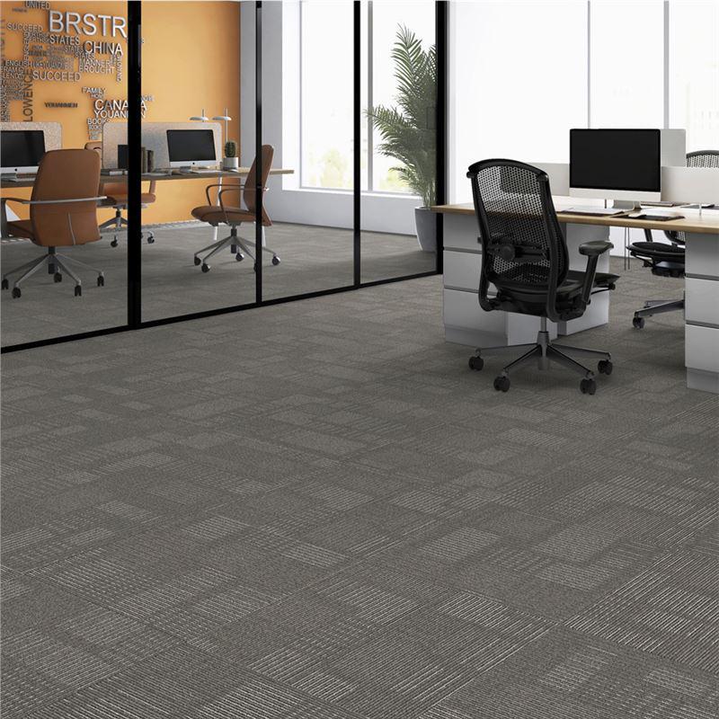Thickened Commercial Office Carpet Tiles for Large Area Flooring