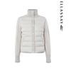 ELLASSAY Women's Knitted Stand Collar Goose Down Jacket