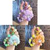 Cat Keychain With Resin Craft And Cute Wave Style For Travel And Celebration Gifts