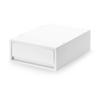 MUJI Recycled Polypropylene Small Item Storage Case, Medium, White Gray - Approx. W26 X D37 X H12cm