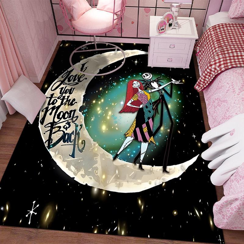 

1PC The N-Nightmare Before Christmas Printing Carpet for Living Room Bedroom Kid s Room Home Decor Area Rug Non-slip Mat Gift 40cm x 60cm
