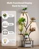 Plant Stand Indoor with Grow Lights, 157.5cm Tall 8-Tier Lighted Plant Shelf, Metal Corner Plants Holder, 3 Timer & 10 Brightness, Tree-Shaped Flower