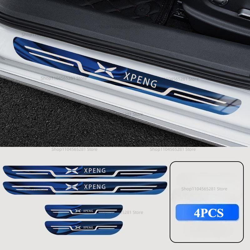 For Xpeng G9 G6  Car Door Sill Protector Scuff Plate Accessories Pedal Styling Stickers Auto Threshold Cover Parts