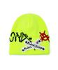 BLACKBLOND Bibbidi Graffiti Logo Patch Beanie (Neon)