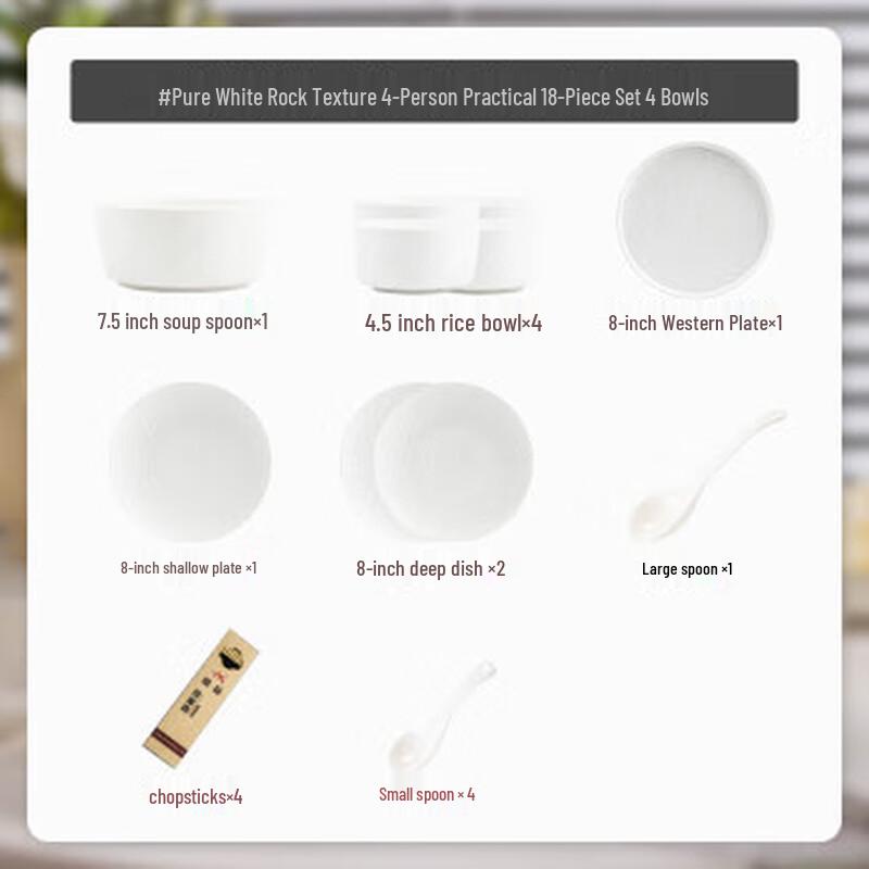 Nordic Underglaze Ceramic Dinnerware Set