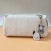 Classic Leather Waterproof Pencil Case With Large Capacity For Girls And Students