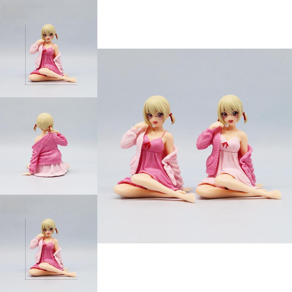 Lycoris Recoil Nishikigi Chisato Pvc Model With Sitting Posture For Anime Enthusiasts