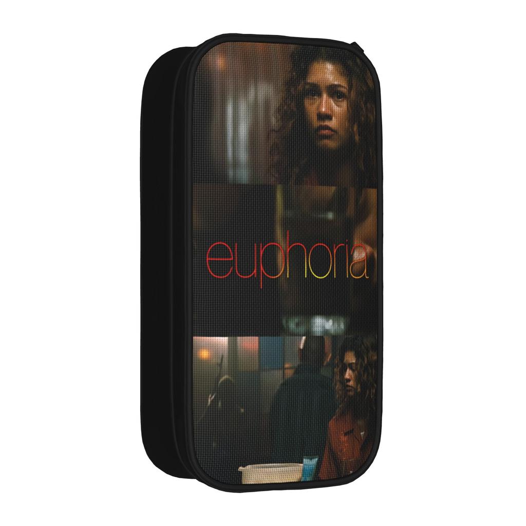 Large Capacity Pen Box Euphorias Season 3 Office Accessories Double Layer Pen Case Girl Make Up Bag Birthday Gift