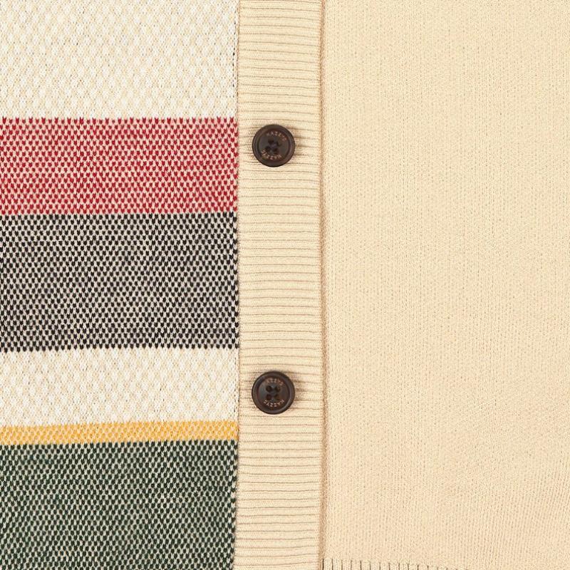 Hedge Kids Knit Check Cardigan Huf12kc10m Bg