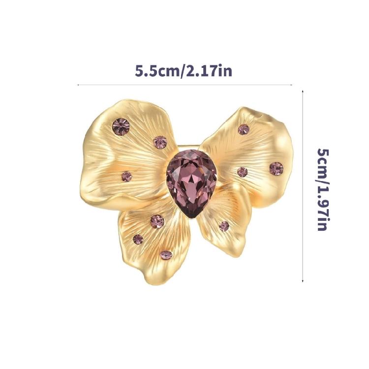 Artistics Butterfly Brooch With Intricate Rhinestones Detail Versatile Wear for Jackets Hats Bags Special Occasions