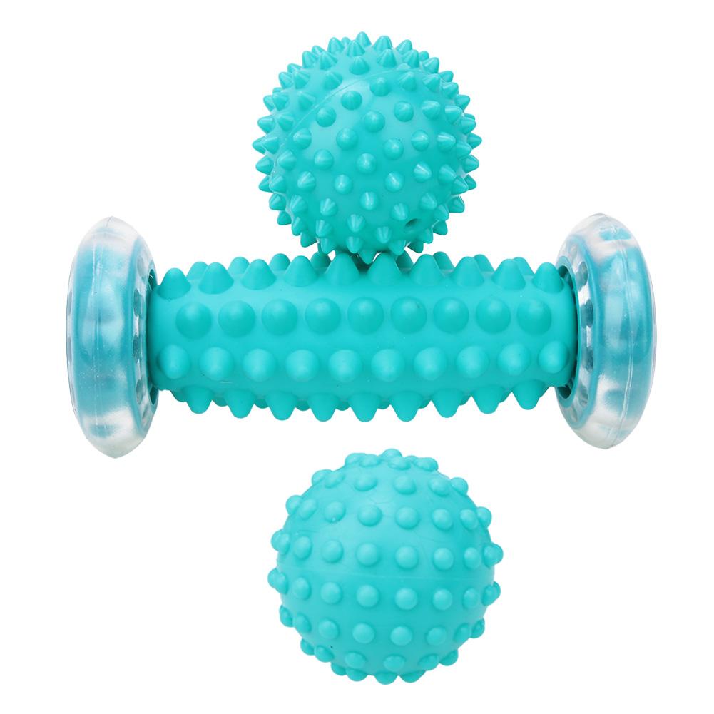 TPE Peanut Roller Spiky Massage Ball Set Back Foot Massager Ball Fitness Muscle Massaging