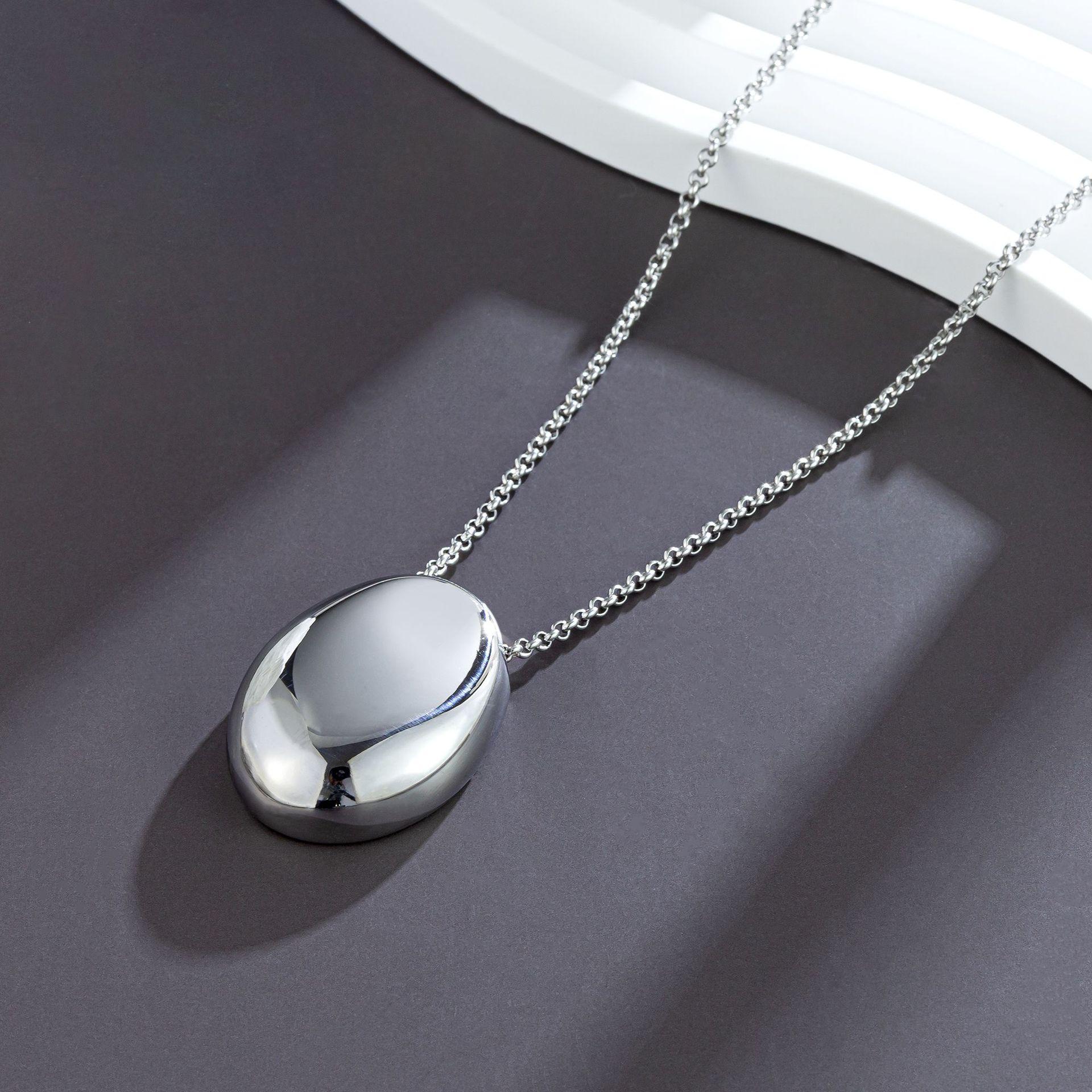 KABA Jewelry Cool Wind Geometric Water Drop Pendant Sweater Chain Necklace