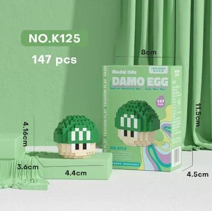 Stitch LinaBell Hello Kitty Sanrio Construction Blocks Damo Egg Cartoon Figrues Bricks Children's Assembly Playthings Model Present