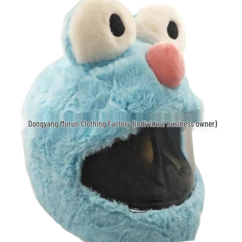 Motorcycle Helmet Decoration: Cartoon Rabbit, Toothless, Pumpkin Head Covers