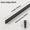 NAIERDI American Style Black Cabinet Handles Aluminum Alloy  Long Furniture Handle Kitchen Cupboard Pulls Drawer Knobs Hardware