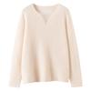 Lekasha Women's Long-Sleeve Cashmere V-Neck Knitwear - Autumn Old Money Style