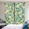 Set Of 2 Vintage William Morris Curtains Original Design Flower Green Leaf Home Decoration Living Room Bedroom Curtain Polyester Ideal For Great