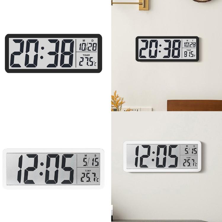 LCD Electronic Clock with Easy to Read Temperature Display Suitable for Modern Lifestyle Easily Setting Clock Decors