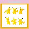 Adorable Pikachu Cartoon Anime Figure Model Doll Set Perfect For Cake Decoration And Gifts