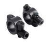 2Pcs Black Universal Motorcycle Handlebar Mirror Mount 10mm 78" Aluminum Clamp