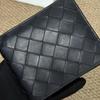 [Pre-Owned] Intreccio Woven Classic Bifold Leather Wallet Small - Very Good #10S27AA