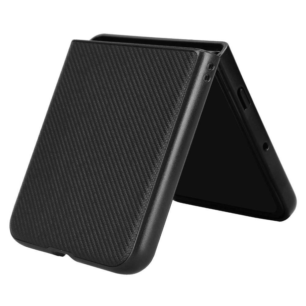 For Motorola Razr 60 Ultra 5G Case Carbon Fiber Texture Shockproof PU + PC Phone Cover