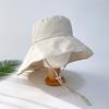 Women's Water Play Vacation Look Neck Cover String Hat