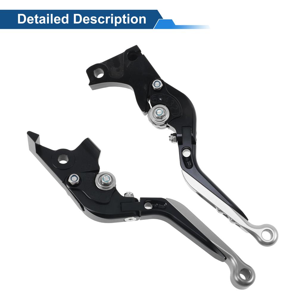 Motoforti  Short/Long Brake Clutch Levers for BMW 6 Position Adjustable Motorcycle Handlebar Brake Lever Aluminum Alloy Solid