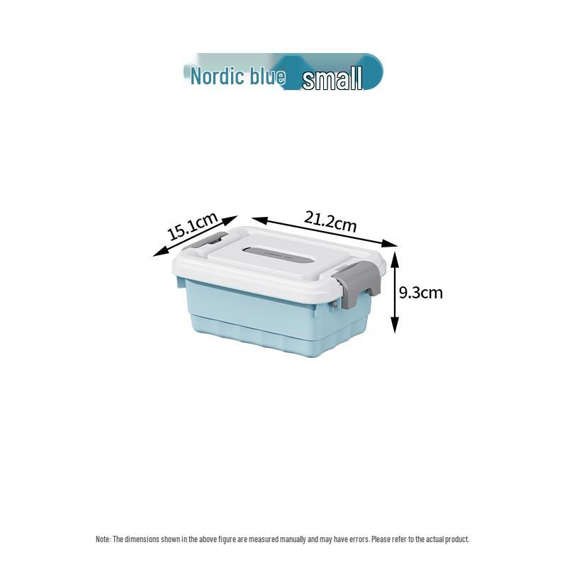 Extra Large Plastic Storage Box with Lid for Clothes, Toys, and Snacks