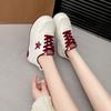 2025 new little white shoes women's popular star shoes fashion casual shoes versatile muffin thick baseplate shoes sports shoes