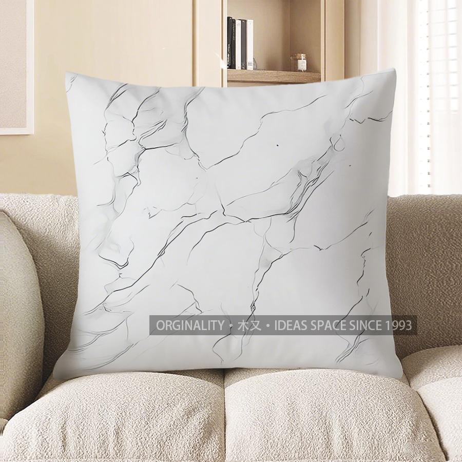 Home Decor Modern Abstract Black & White Throw Pillow Pattern Cushion Cover Suitable For Sofa Bedroom Car Pillow Cover