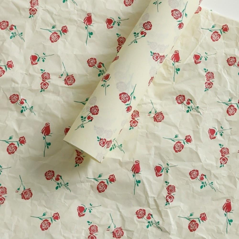 20pcs 50x70cm Hand-Kneaded Paper Cotton Paper Gift Packaging Paper Bouquet Wrapping Paper  DIY Craft
