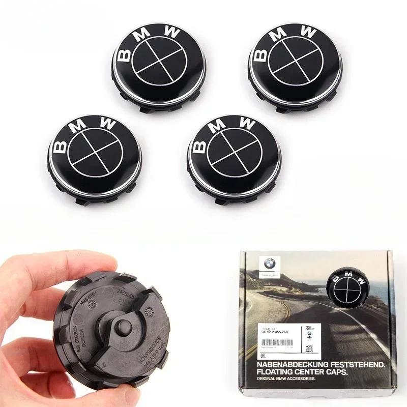 4 Peças 56mm 68mm Calotas Flutuantes para Centro de Roda para BMW 50º Aniversário Servem em E39 E46 E60 F10 F30 G20 X3 X5 (Acessórios para Cubo Automático)