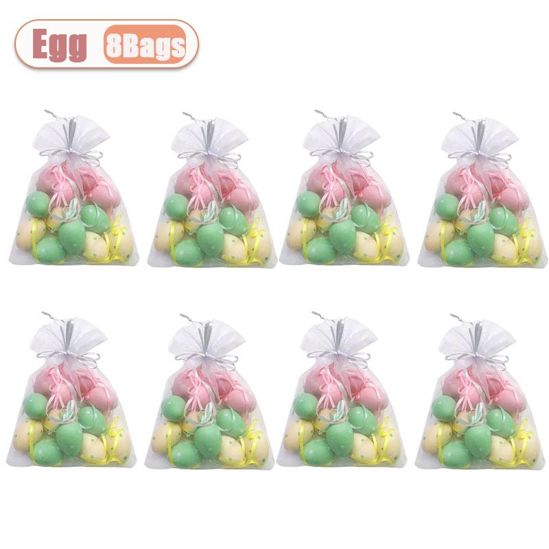 3*4cm Mini Easter Eggs for Tree Basket Home Decoration Perfect Easter Gifts Holiday Party Ornaments Craft Supplies