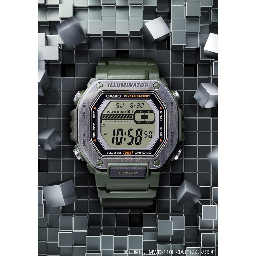 Casio Collection MWD-110H-1AJF Men's Watch Black Analog Digital Waterproof