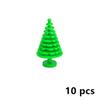 MOC Plants Accessories Bricks 3471 2435 6064 3778 City House Trees Pine Prickly Bush Green Grass Military Building Toys