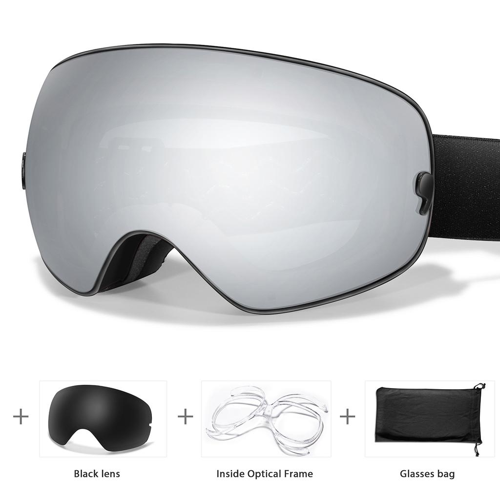 Outdoor Sport Snow Ski Goggles Double Layers Sponge Anti-fog Glasses UV400 Snowboard Snowmobile Eyewear Winter Cycling Christmas