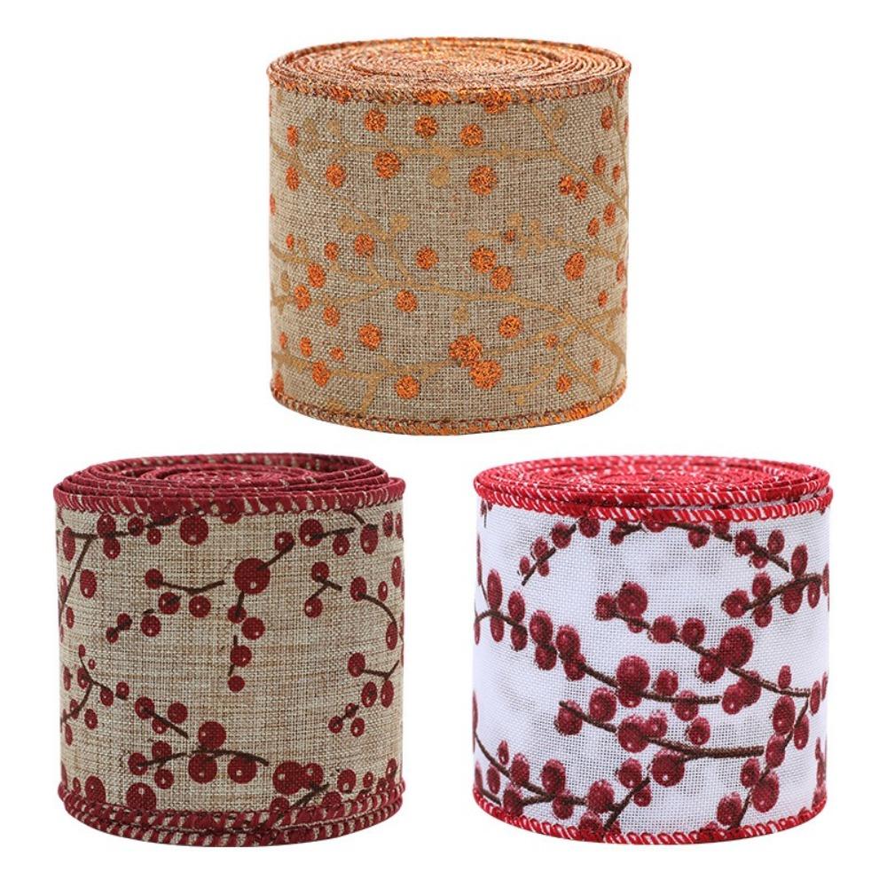 Weihnachtsgeschenk Weihnachtsband DIY Juteband Neues Stoffwirbelband