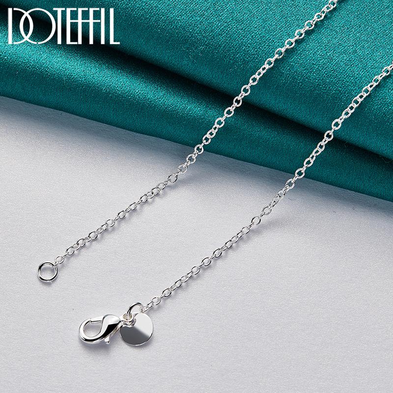 O-Chain Octagonal Necklace Gift 925 Sterling Silver Fashion Jewelry