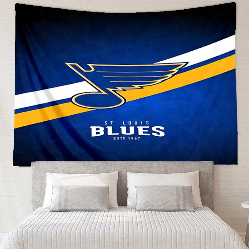 St. Louis Hockey Tapestry, Unique Design Tapestry, Wall Decor for Bedroom,Livingroom, Playroom,Heartwarming Fan Holiday Gifts