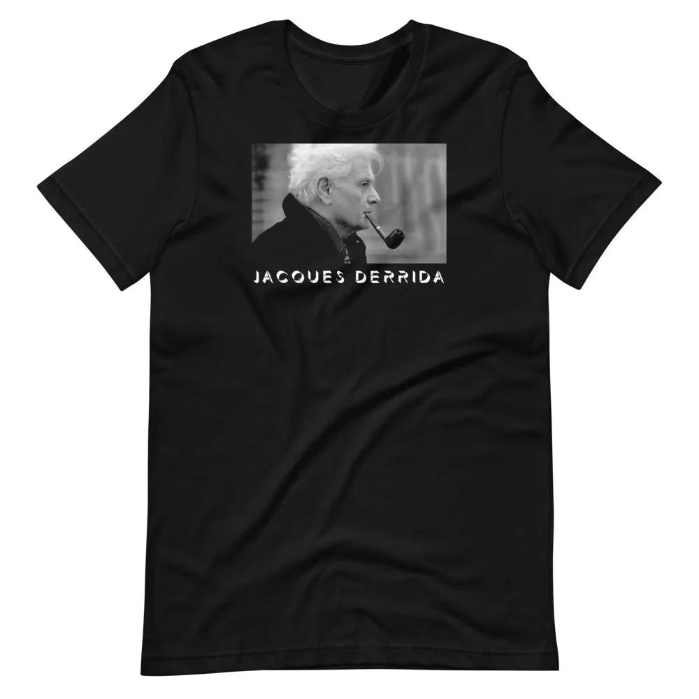 

Jacques Derrida Black Graphic Tee Shirt Unisex t-shirt 4XL