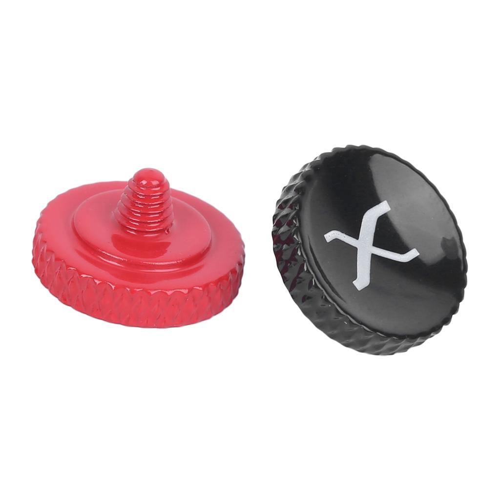 All Metal Black Red Paint Spraying Treatment Camera Shutter Release Button for Fuji X Series Cameras with Rubber Ring