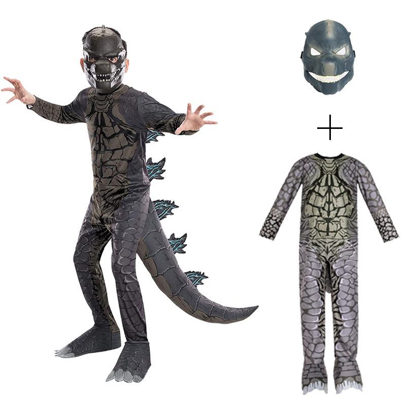 

Хэллоуинский костюм монстра комбинезон сценический костюм Годзилла 150